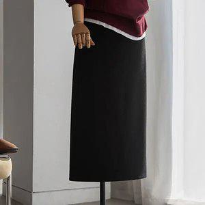 (안나앤플러스) 밍크 기모 슬릿 스커트[스커트DO477] 빅사이즈