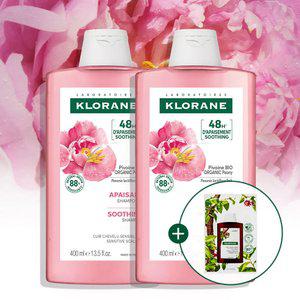 [민감두피] 피오니 샴푸 400ml 2개 (+퀴닌샴푸 7ml)