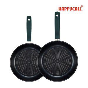 해피콜 에브리쿡 다이아몬드 IH 인덕션 후라이팬 2종세트 24팬+28팬(스투키그린)