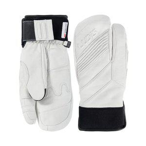 루디스 마스터프로 LUP01MG06 화이트 스키 보드 삼지 방한 가죽 장갑