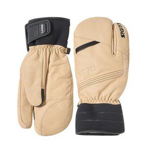 루디스 스노우프로 LUPDUG03 베이지 스키 보드 삼지 방한 가죽 장갑
