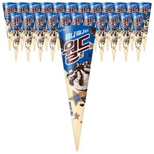 [슈팅냉동] 롯데웰푸드 월드콘 쿠키앤크림 160ml, 24개