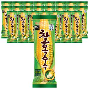 [슈팅냉동] 롯데웰푸드 찰옥수수 140ml, 24개
