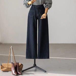 (안나앤플러스) 지젤 논페이드 기모 데님[데님EAD11] 빅사이즈