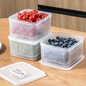 야채 물빠짐 보관통 바구니 씻은과일 과일 도시락통 보관용기