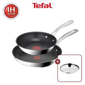 [테팔] 퍼펙트 레지스트 티타늄3X 프라이팬 2종(팬20+팬28) +레온유리뚜껑28