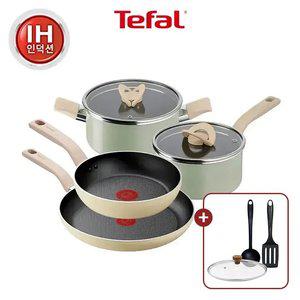 [테팔] 인덕션 데이지 프라이팬 20+28+블라썸 편수18+양수20 +우드뚜껑28+비앤비뉴 국