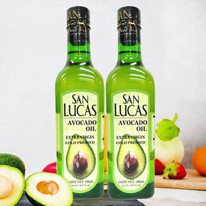 San-Lucas 아보카도 오일 500ml x 2병 (오일캡증정) 엑스트라버진 멕시코산 냉압착 HA
