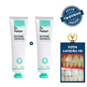 [1+.1] 치과동일성분 치아미백! 닥터하이얀 화이트닝 치약 초.특.가