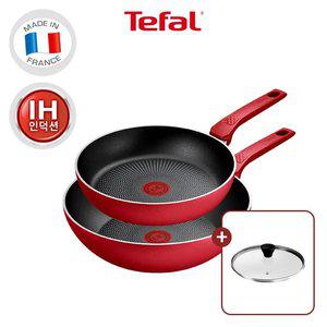 [테팔] 데일리엑스퍼트 인덕션 프라이팬 2종 (팬24+웍28) +레온유리뚜껑28