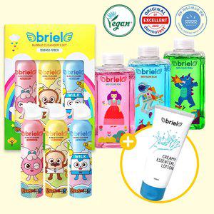 브레드이발소 버블클렌저 200ml 3종+슬라임 480ml 1종+ㅇ크리미 로션 160ml