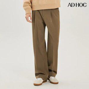 [애드호크] 남성 가을 TR 사이드밴딩 원턱와이드 팬츠(HZ9LP21)
