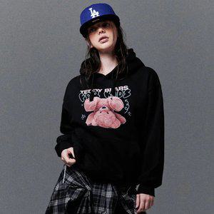 [기모] 테디 베어 포 키즈 라잉 후드_블랙