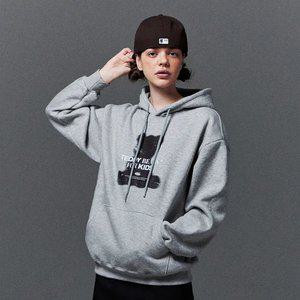 [기모] 테디 베어 포 키즈 그래픽 후드_그레이