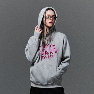 [기모] 테디 베어 포 키즈 카모 레터링 후드_그레이