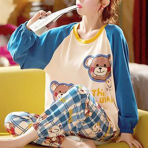 쉬블림로브 (긴팔+긴바지) 여성 캐릭터 홈웨어 파자마 잠옷 세트 GGWD0642