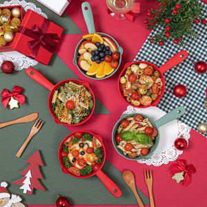 이지앤프리 크리스마스 감성 식기세트 그린 5P + 레드5P