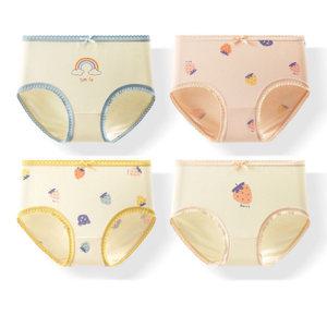여아 코튼 레이스 삼각팬티 4매세트(SJ-546)