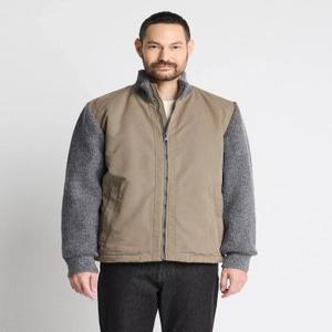 [DIEMS] 하이브리드 스웨이드 집업 점퍼_베이지-DGKTD02CSD