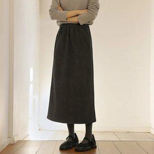 발열 코듀로이 웜 밴딩스커트