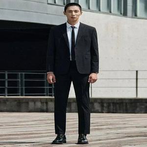 [STCO] Motion-Free 시그니쳐 수트 셋업 블랙 (슬림핏)-SSJUCB1SSB_SSLUCB1SSB