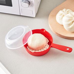 이지앤프리 간편한 전자레인지 손잡이 호빵 찜기 2P