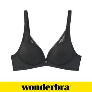 [Wonderbra]원더브라 노와이어 클래식 레이스 브라 블랙