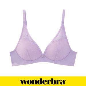 [Wonderbra]원더브라  노와이어 클래식 레이스 브라 퍼플