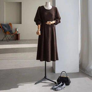 (안나앤플러스) A. 엘린 핀턱 원피스[드레스D1118H01] 빅사이즈