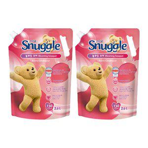 스너글 초고농축 섬유유연제 블루밍 부케 리필, 2.6L, 2개