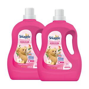 스너글 섬유유연제 핑크 스파클 플러스 용기 4L, 2개