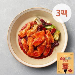 [아임닭] 한입가득 소스스팀 닭가슴살 매콤양념치킨맛 100g 3팩