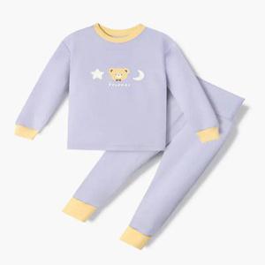 유니프랜드 하이츄(PU) 배앓이방지 9부내의 아동 긴팔 실내복 상하세트