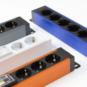 파워존 서버탭 고용량 알루미늄 멀티탭 누전차단 3구 콘센트