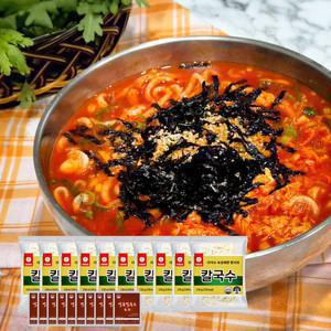 천일 얼큰이 칼국수 10인분 1세트 (면1인분10개+소스10개)