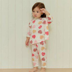 [키키스토리] 초코하트 코튼모달 루루핏 실내복