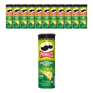 [프링글스] 리치 치즈 갈릭맛 102g, 12개