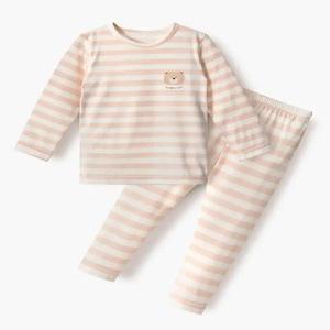 유니프랜드 베어 피치웜 9부내의 아동 유아 기모 실내복 상하세트