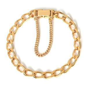 심플 각 / 14Kgp 옐로골드 여성 패션 볼드 체인 팔찌