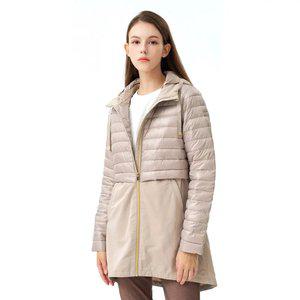 콜핑 1964JK722W 웰론 경량 후드 탈부착 여자 겨울 롱 패딩 점퍼 자켓