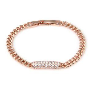 올가 / 14Kgp 여자 패션 볼드 레이어드 로즈골드 체인 예쁜 우정 팔찌