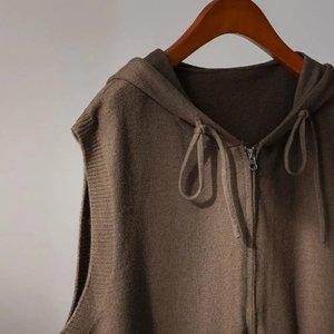 (안나앤플러스) A. 엘바 집업 후드 베스트[베스트D0919I03] 빅사이즈