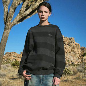 플루크 슬램로고 스트라이프 피그먼트 맨투맨 티셔츠 FMT759-Z