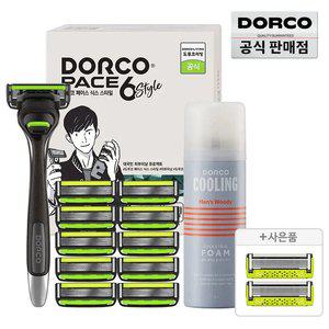 (15%할인) 도루코 페이스6스타일 면도기 풀세트2호+증정(모션 면도날2입)/6중날/호환가