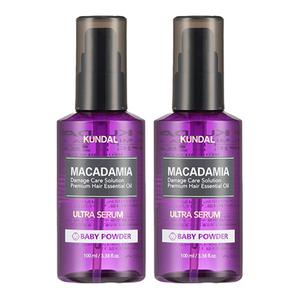 쿤달 울트라 세럼 헤어 에센스 베이비파우더향, 100ml, 2개
