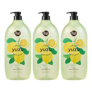 샤워메이트 바디워시 유자, 1.2kg, 3개