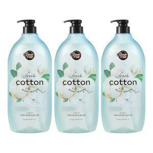 샤워메이트 바디워시 클린코튼, 1.2kg, 3개