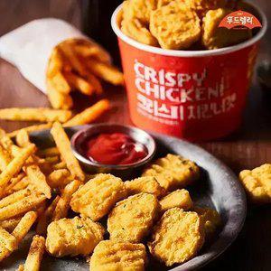 [내일도착]푸드렐라 치킨너겟 1.2kg 1개 + 순살후라이드 1kg 1개