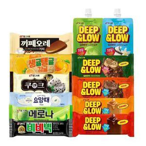 [20+10] 빙그레 딥앤로우 아이스크림 바 골라담기 / 프리미엄 저당 아이스크림 메로나