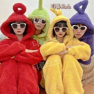텔레토비 잠옷 파자마 파티 일체형 귀여운 캐릭터